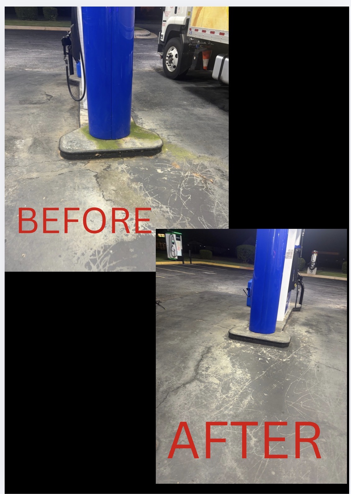 Gas station cleaning, Post construction cleaning<br/>